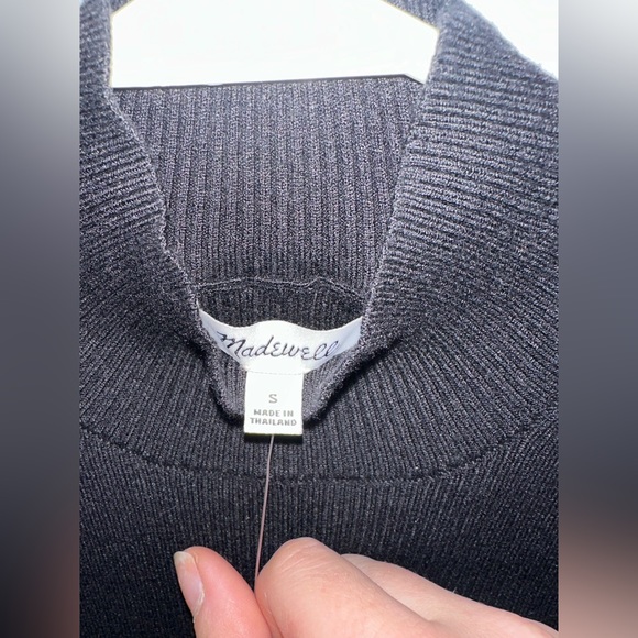 New with tags, madewell, small, black “mock neck” tank. Very comfy. - Picture 3 of 9